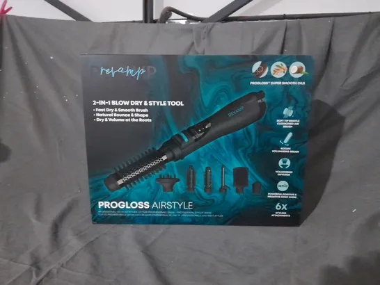 BOXED REVAMP PROFESSIONAL PROGLOSS 1200W AIRSTYLE 2-IN-1 BLOW DRY & STYLE TOOL