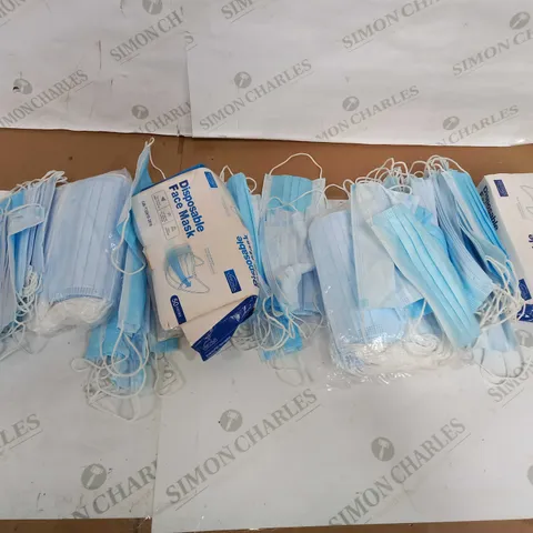 LARGE LOT OF BLUE DISPOSABLE MEDICAL FACE MASKS