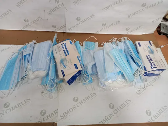 LARGE LOT OF BLUE DISPOSABLE MEDICAL FACE MASKS