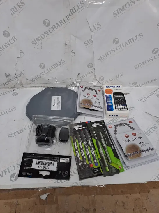 BOX OF ASSORTED HOUSEHOLD AND TOOL APPLIANCES 