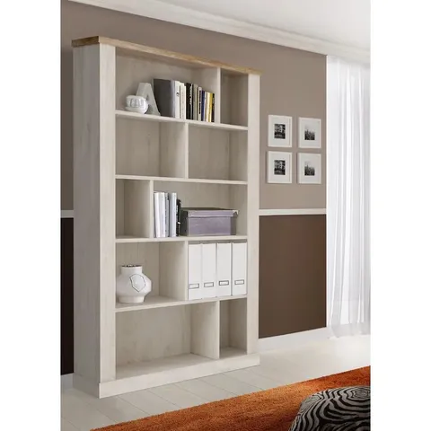 BOXED ALLEN 212CM H × 114.4CM W LIBRARY BOOKCASE (3 BOXES)