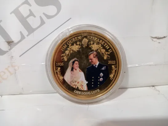 HM QUEEN ELIZABETH II LIFE LONG LOVE COMMEMORATIVE COIN