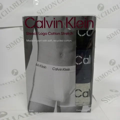 BOXED CALVIN KLEIN COTTON STRETCH BOXERS - X3 - SIZE S