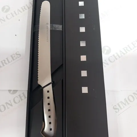 BOXED SHA RA KU MONO MOLYBDENUM VANADIUM STEEL 18-8 STAINESS STEEL FJ-15 23CM BREAD KNIFE