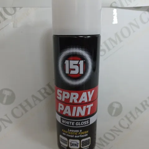 BOX OF 12 151 SPRAY PAINT IN WHITE GLOSS