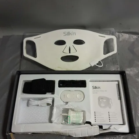 BOXED SILK'N LED FACE MASK 100 ANTI-AGEING AND REDUCTION OF SKIN IMPERFECTIONS