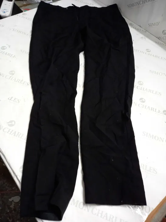 HARRY BROWN LONDON WIDE LEG TROUSERS IN BLACK - 36L