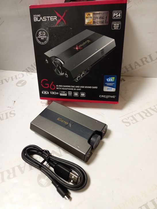 SOUNDBLASTER G6 HI-RES GAMING DAC AND USB SOUND CARD 