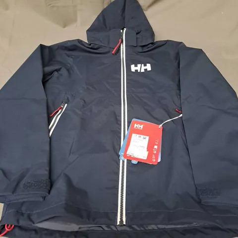 HELLY HANSEN RIGGING RAIN JACKET NAVY - SIZE 152/12