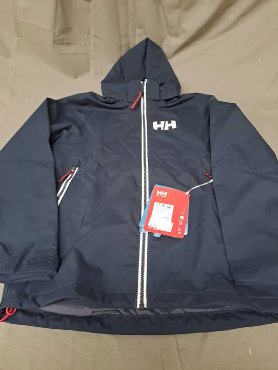 HELLY HANSEN RIGGING RAIN JACKET NAVY - SIZE 152/12