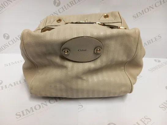 CHLOE BEIGE LEATHER BAG