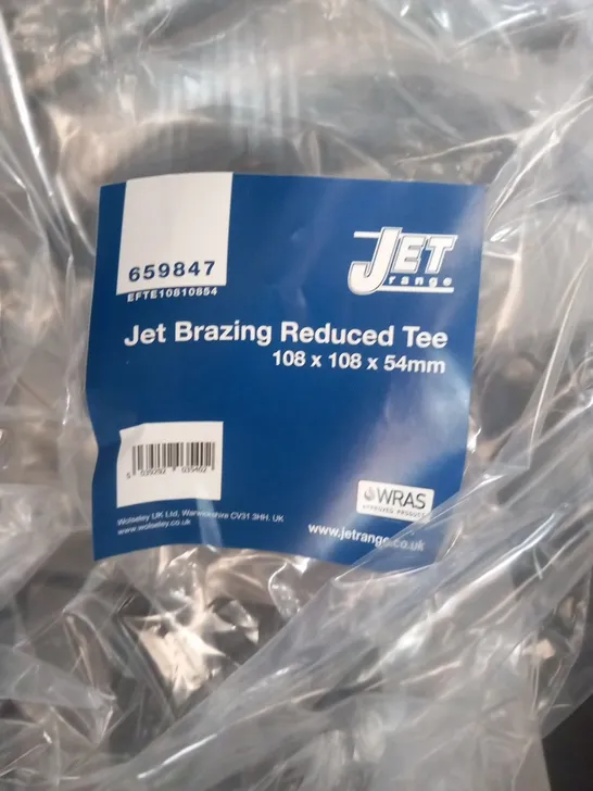 PALLET OF APPROXIMATELY 115 BRAND NEW LAWTON TUBES JET RANGE JET BRAZING REDUCED COPPER TEE'S 108 X 108 X 54MM