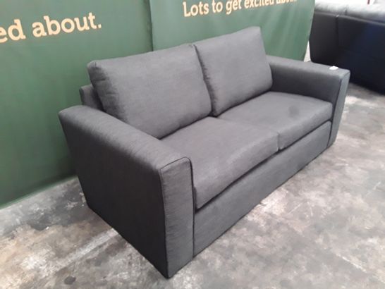 DESIGNER GREY FABRIC TWO SEATER SOFA