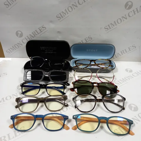 BOX OF 10 ASSORTED EYE & SUNGLASSES IN VARIOUS STYLES	