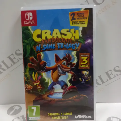 SEALED CRASH BANDICOOT N'SANE TRILOGY FOR NINTENDO SWITCH 