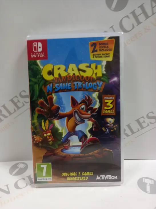 SEALED CRASH BANDICOOT N'SANE TRILOGY FOR NINTENDO SWITCH 