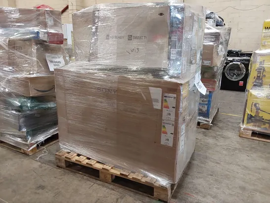 PALLET OF APPROXIMATELY 12 UNPROCESSED RAW RETURN TELEVISIONS TO INCLUDE;