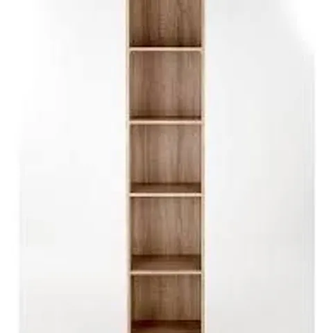 BOXED METRO TALL BOOKCASE OAK (1 BOX)