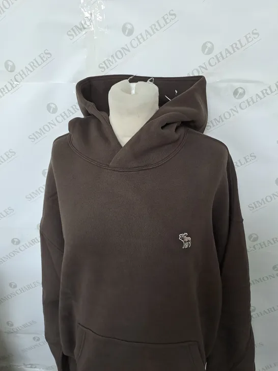 ABERCROMBIE AND FITCH LOGO CASUAL HOODIE SIZE M