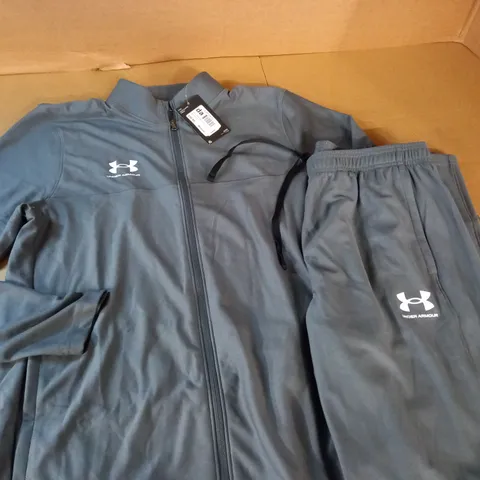 UNDER ARMOUR CHALLENGER TRACKSUIT IN ANTHRACITE - MED