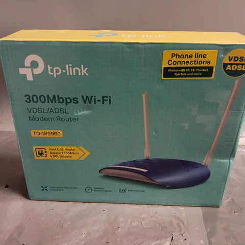 BOXED TP-LINK 300mbps MODEM ROUTER (TD-W9960)