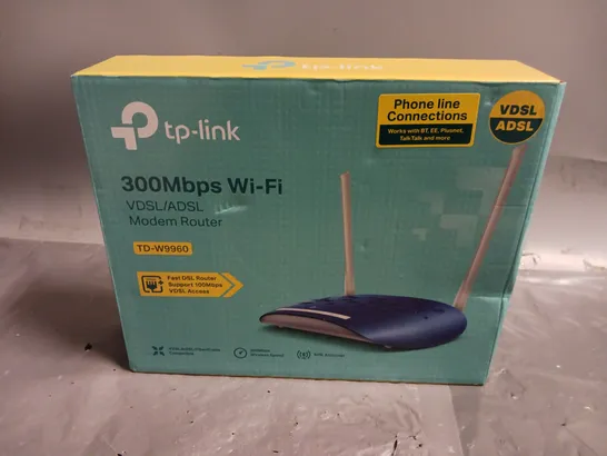 BOXED TP-LINK 300mbps MODEM ROUTER (TD-W9960)