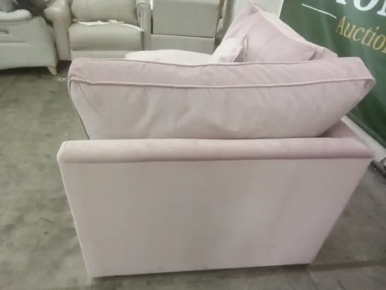 DESIGNER LOUNGE.CO MADE IMOGEN CHAISE END UNIT LHF - ROSE QUARTZ FABRIC 