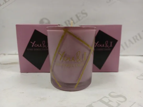 BOX OF APPROX 15 ONE DIRECTION YOU & I CANDLES