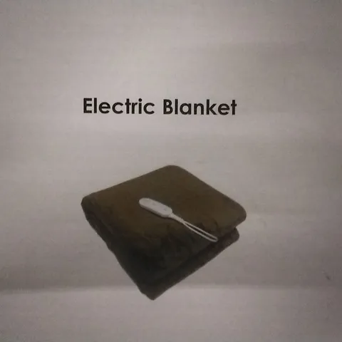 BAGGED ELECTRIC BLANKET   , SINGLE,  BROWN 