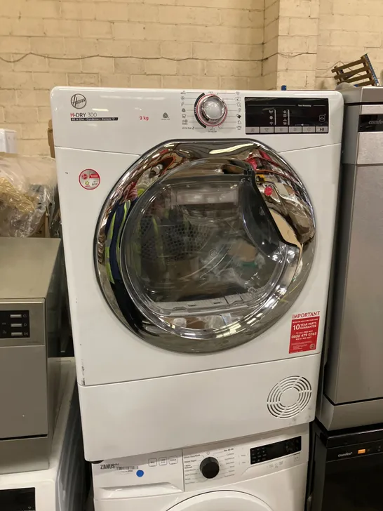 HOOVER H-DRY 300 9KG CONDENSER TUMBLE DRYER WHITE - UNPROCESSED RAW RETURN