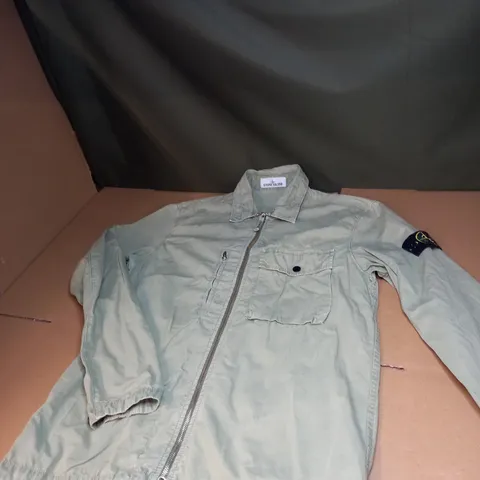 MENS KHAKI STONE ISLAND JACKET SIZE UNSPECIFIED