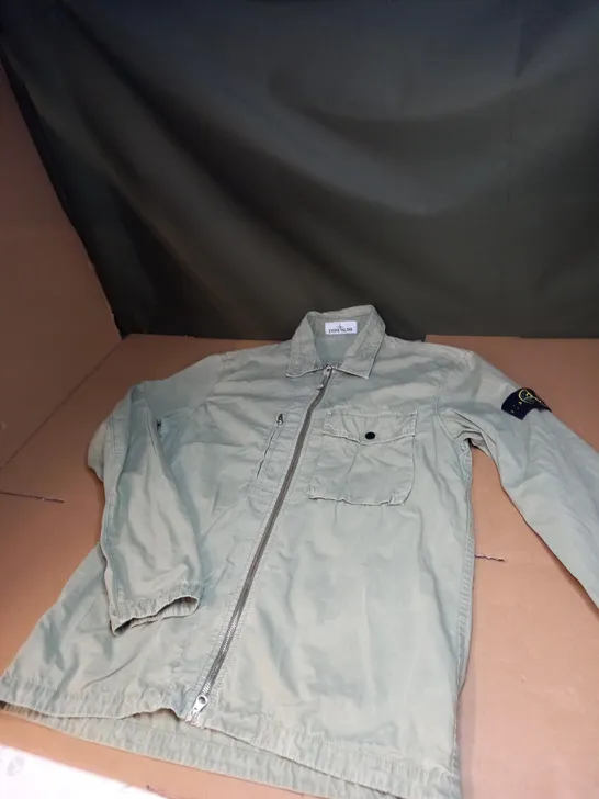 MENS KHAKI STONE ISLAND JACKET SIZE UNSPECIFIED