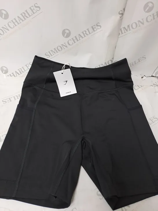 GYMSHARK BLACK POCKET SHORTS SIZE M 