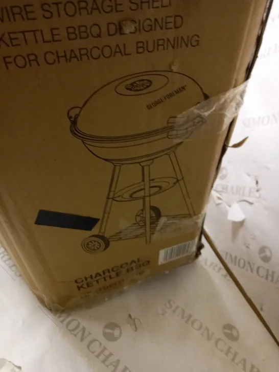 GEORGE FOREMAN CHARCOAL KETTLE BBQ