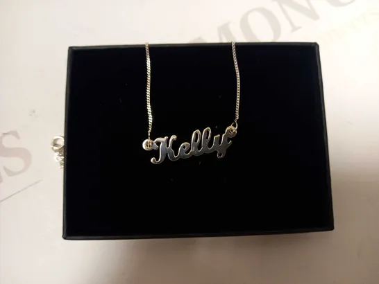 BOX OF 3 ITEMS TO INCLUDE PERSONALISED STERLING SILVER SCRIPT NAME NECKLACE, TOMMY HILLFIGER CLASSIC SILVER PLATED NECKLACE, CASIO COLLECTION WHITE WATCH RRP £108