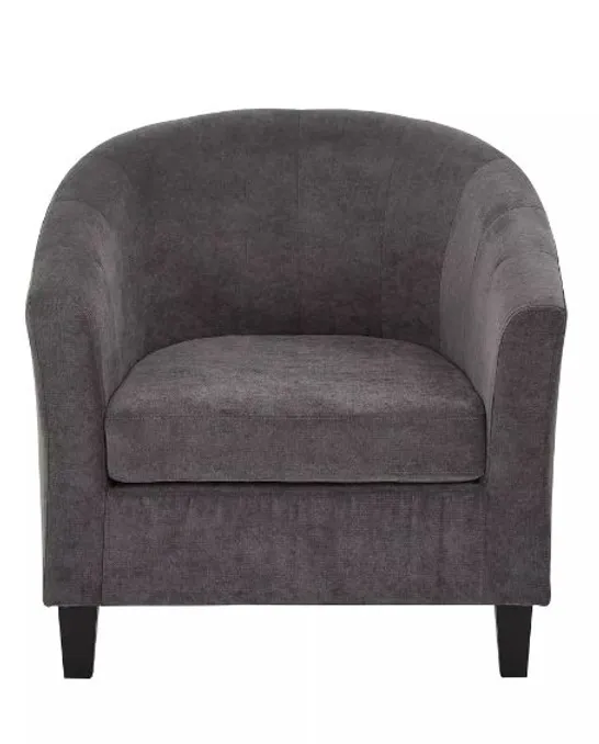 REGAL FABRIC TUB CHAIR - GREY RRP £159