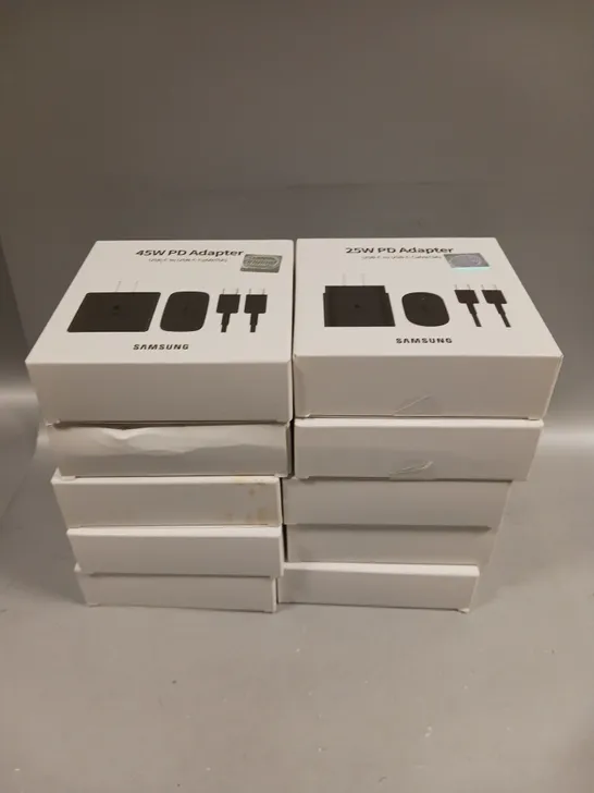 10 X BOXED SAMSUNG 25W POWER ADAPTER 