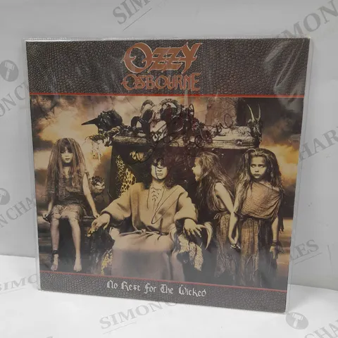 OZZY OSBOURNE NO REST FOR THE WICKED SIGNED VINYL ALBUM