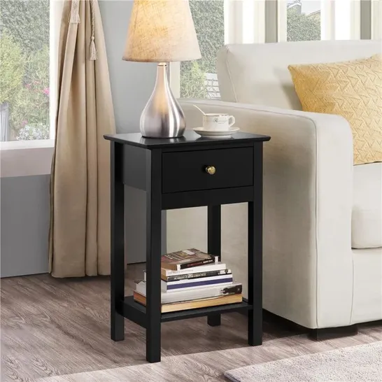 BOXED KOZAK SIDE TABLE - BLACK (1 BOX)