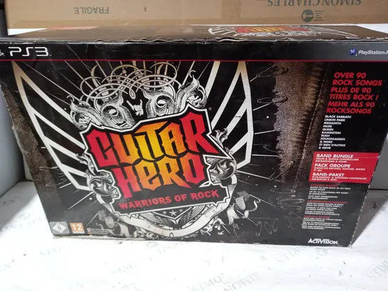 BOXED GUITAR HERO WARRIORS OF ROCK FOR PS3