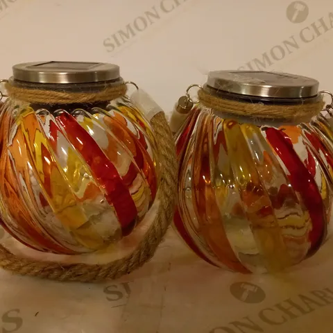 BELL & HOWELL SET OF 2 SOLAR JAR LIGHTS - COLLECTION ONLY