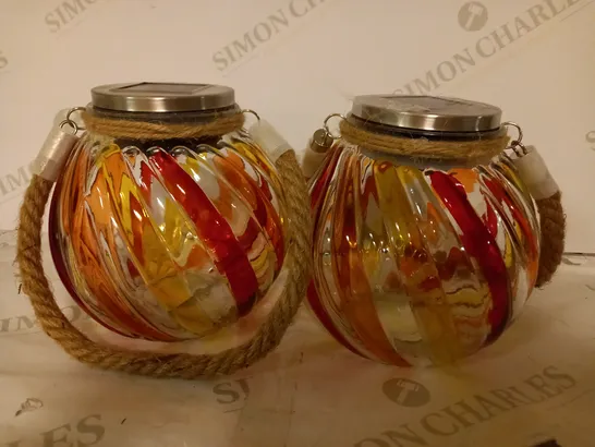 BELL & HOWELL SET OF 2 SOLAR JAR LIGHTS - COLLECTION ONLY