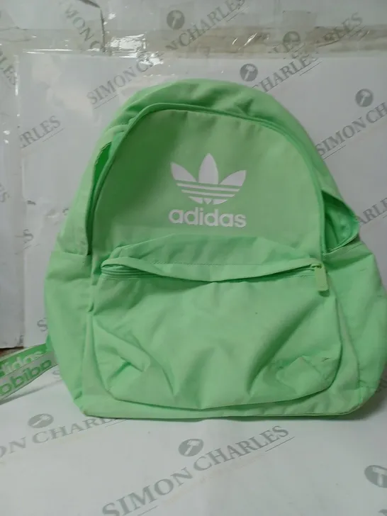 NEON GREEN ADIDAS BACKPACK 