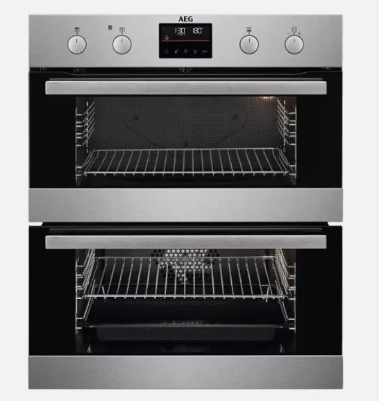 AEG 6000 SERIES BUILT UNDER ELECTRIC DOUBLE OVEN - STAINLESS STEEL DUB535060M