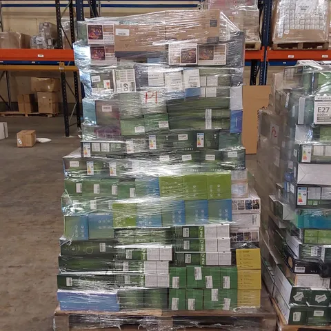 PALLET OF APPROXIMATELY 400X BOXES OF BRAND NEW ASSORTED LIGHT BULBS AND STRING LIGHTS