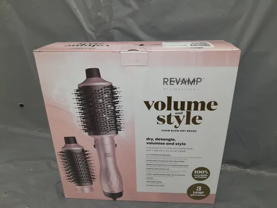 4 X BOXED REVAMP PROFESSIONAL VOLUME AND STYLE 1200W BLOW DRY BRUSH 