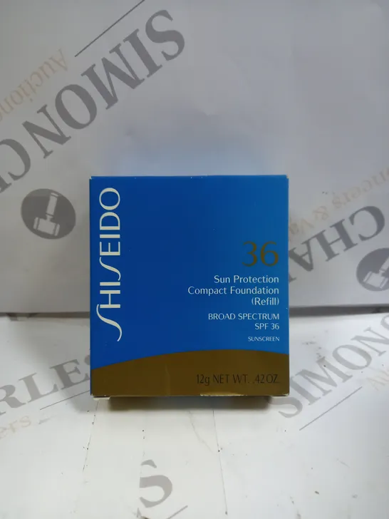 5 X SHISEIDO SUN PROTECTION COMPACT FOUNDATION (REFILL) 12G