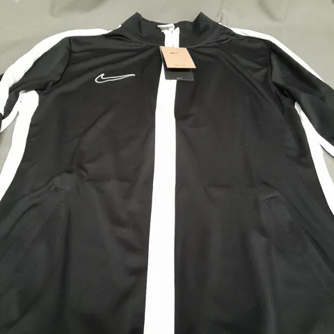 NIKE DRI FIT BLACK JACKET - LARGE