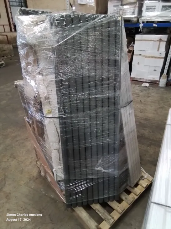 PALLET CONTAINING APPROXIMATELY 20 MIXED LARGE DESIGNER HEATED TOWEL RADIATORS 