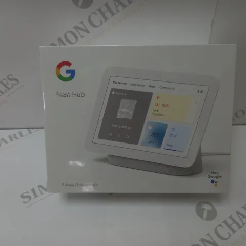 BRAND NEW BOXED GOOGLE NEST HUB 2ND GEN SMART SPEAKER WITH SCREEN - CHALK 